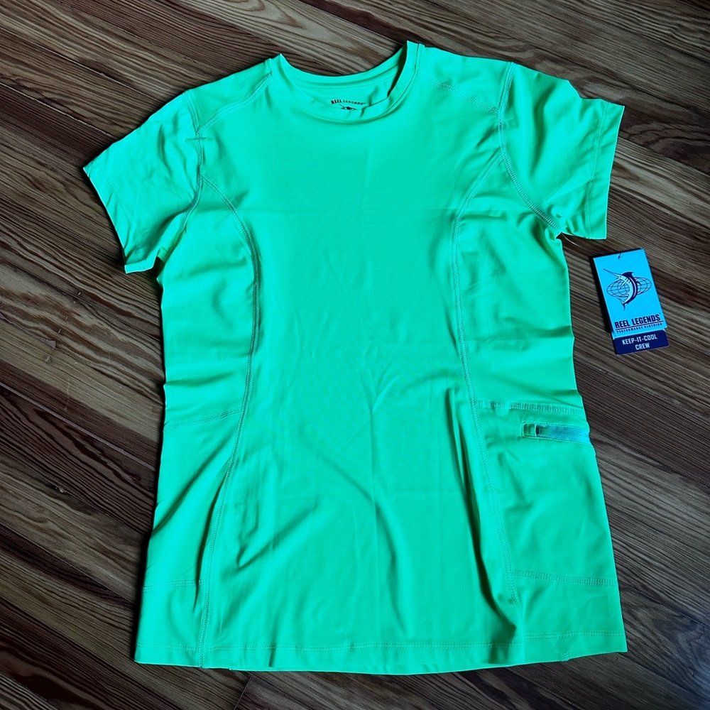 Reel Legends Neon Green Short Sleeve Tee